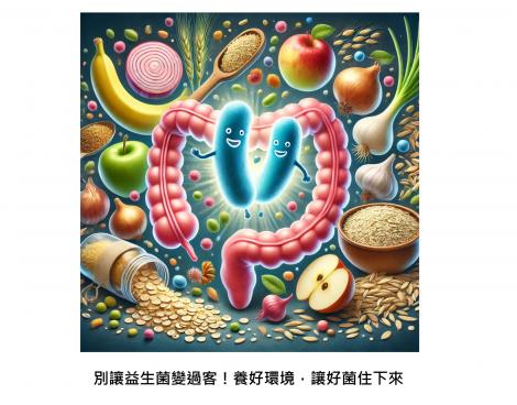 讓益生菌留下來，關鍵是「餵養」它們