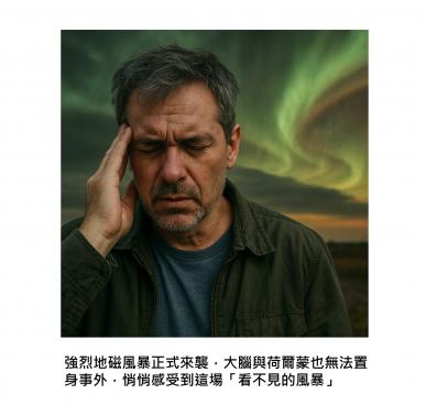 當磁暴橫掃地球51小時：天空亂了，身體也跟著不對勁？ 來自科學研究的警訊：強烈地磁風暴如何影響我們的心臟、睡眠與情緒