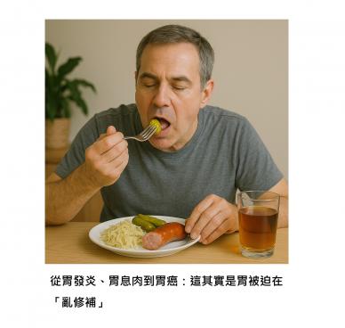 從「胃發炎、胃息肉到胃癌」，其實是一條「可以打斷的路」，但我們常常忽略了開始的那一刻