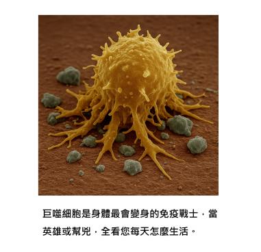 生活習慣會決定巨噬細胞：讓人發炎、癌症，還是走向修復