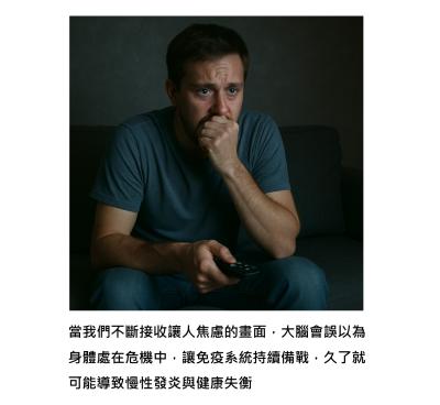 看太多災難新聞，為什麼不止是心裡，連身體都覺得累？