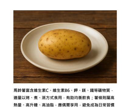 馬鈴薯澱粉多，會引起糖尿病嗎 ? 關鍵在於吃法