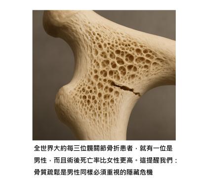 骨質疏鬆不是女性專屬 - 更是隱藏在男性身上的沉默危機