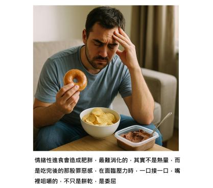 情緒性進食可能才是吃不飽、瘦不下來的關鍵