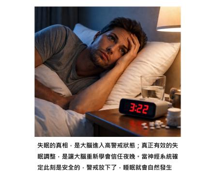 越想睡越清醒的那一夜 - 原來大腦還在上班，失眠其實是一種能被重新訓練的神經狀態