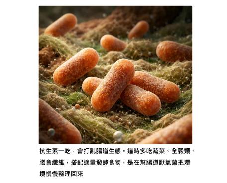抗生素吃過後，腸道需要您記得多照顧一下
