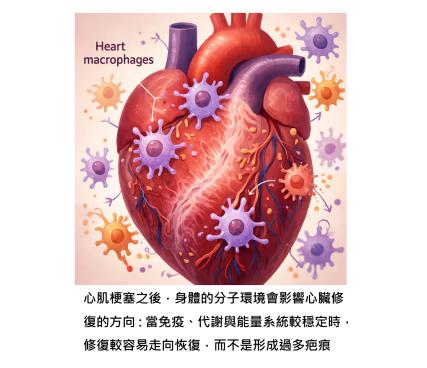 心臟裡神祕的修復工程師 – 巨噬細胞如何決定心臟是慢慢恢復，還是留下疤痕